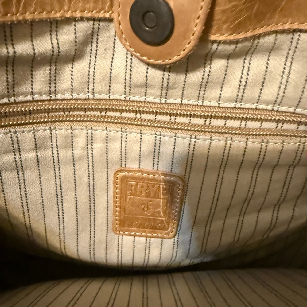 Frye Tan Leather Shoulder Bag - Picture 3 of 6